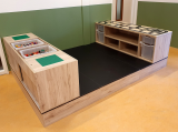 Mogelijkheden Bouw podium met print Tangara groothandel voor kinderopvang en kinderdagverblijfinrichting 1